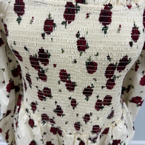 Thirsty Thirty LA Floral Smocked Tiered Dress - Picture 2 of 5